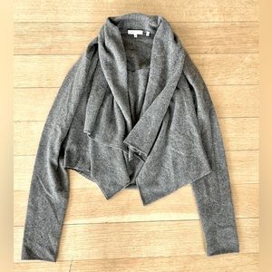 Vince 100% cashmere draped open cardigan